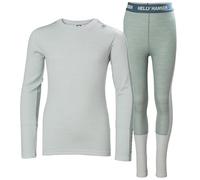 Helly Hansen Jr LIFA Ensemble de Laine mérinos Poids Moyen Couche de Base inférieure, 462 Green Mist, 12 Ans Mixte Enfant