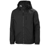Helly Hansen Junior Unisex Jr Crew Hooded Jacket, Black, 152