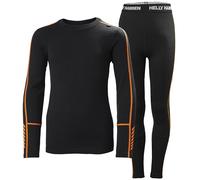 Helly Hansen Junior Unisexe Jr Lifa Merino Poids Moyen Set, Noir, 16