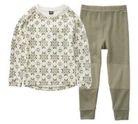 HELLY HANSEN K Hh Graphic Lifa Merino Set - Enfant - Beige / Vert - taille 6- modèle 2025
