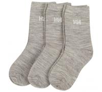 Chaussettes Helly Hansen K Merino Wool Basic gris chiné enfant (3 paires) - 32-35