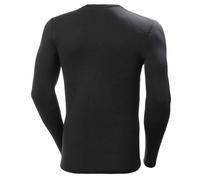 Helly Hansen - Première couche thermique Lifa Merino Midweight Crew en laine de mérinos Homme Noir S