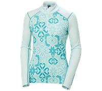 Helly Hansen - Lifa Merino Midweight Graphic 1/2 Zip - Maillot thermique laine mérinos femme Icicle Nordic - S