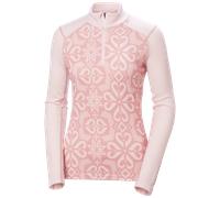 Helly Hansen - Lifa Merino Midweight Graphic 1/2 Zip - Maillot thermique laine mérinos femme Pink Tint Nordic - M