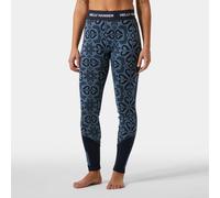 Helly Hansen LifaÂ® Merino Midweight Graphic Base Layer Pants Femme - Blue/Purple - XS