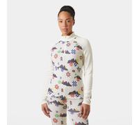 Helly Hansen LifaÂ® Merino Midweight Graphic Half-zip Base Layer Femme - White/Cream - S