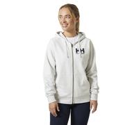 Sweatshirt à capuche Helly Hansen Logo Full Zip 2.0 blanc crème femme - S