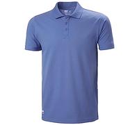 Helly-Hansen Manchester Polo pour homme - 100 % coton durable avec col côtelé, coutures latérales et patte avant boutonnée, bleu pierre, taille 4XL