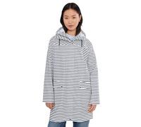 Helly Hansen - Women's Moss Rain Coat - Manteau - S - white navy stripe