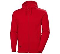 Helly-Hansen Mens Classic Zip Hoodie - 220 Alert Red, M, 220 Alert Red, Medium