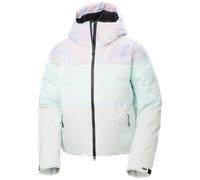 Veste à capuche Helly Hansen Nora Short Puffy Ski Free blanc bleu violet pastel femme - L