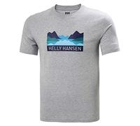Helly Hansen Nord Graphic T-Shirt Homme, Mélange Gris, S