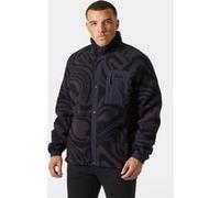 Helly Hansen Panorama Printed Pile Snap Full Zip Fleece Noir M Homme