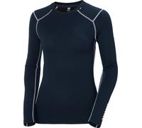 Helly-Hansen - Première couche en laine de mérinos - W Lifa Merino Midweight Crew Navy pour Femme en Laine - Taille L Navy L