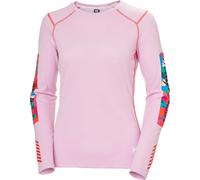 Helly-Hansen - Première couche technique - W Lifa Active Crew Cherry Blossom Apres Print pour Femme - Taille M - Rose Rose M