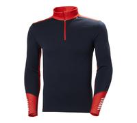 Helly-Hansen - Première couche thermique en laine de mérinos - Lifa Merino Midweight 1/2 Zip Navy pour Homme en Laine - Taille M Navy M