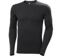 T-shirt d'intérieur Helly Hansen Lifa Merino Midweight Crew manches longues noir - M
