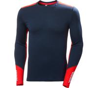 Helly Hansen Lifa Merino Midweight Crew Long Sleeve Base Layer Bleu L Homme