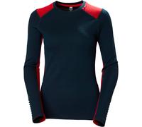 Helly-Hansen - Première couche thermique en laine de mérinos - W Lifa Merino Midweight Crew Navy en Laine - Taille M Navy M