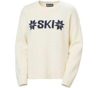 Helly-Hansen - Pull en laine jacquard - W Bliss Ski Knit Sweater Cream pour Femme en Laine - Taille XS - Beige Beige XS