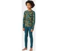 Helly Hansen Jr Graphic LIFA Merino Set Couche de Base inférieure, 453 Dark Creek Splash Camo AOP, 14 Ans Mixte Enfant