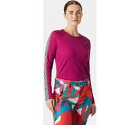 Helly Hansen W LIFA Active Stripe Crew Veste de Base, 663 Magenta 2.0, M Femme