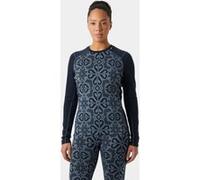 Helly Hansen Sous-pull Femme Midweight Lifa Merino Graphic Bleu L