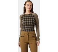 Helly Hansen Sous-pull Femme Midweight Lifa Merino Graphic Marron M