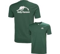 Helly-Hansen - T-shirt en coton - Nord Graphic T-Shirt Jungle Green pour Homme en Coton - Taille M - Vert Vert M