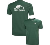 Helly-Hansen - T-shirt en coton - Nord Graphic T-Shirt Jungle Green pour Homme en Coton - Taille S - Vert Vert S