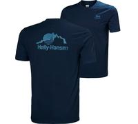 Helly-Hansen - T-shirt en coton - Nord Graphic T-Shirt Navy pour Homme en Coton - Taille M Navy M
