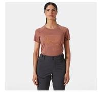 HELLY HANSEN W Durawool Graphic T-shirt - Femme - Marron - taille XS- modèle 2025
