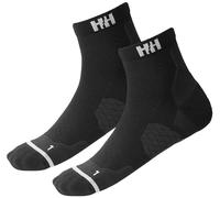 Helly Hansen Unisexe Chaussette de trail 2Pk, Noir, 45-47