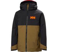 Helly-Hansen - Veste de ski imperméable et isolante en Primaloft® Black Eco - Jr Traverse Jacket Sepia - Taille Enfant 12 ans - Marron Marron 12 ans