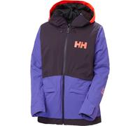 Helly-Hansen - Veste de ski imperméable, respirante et isolante en Primaloft® Black Eco - W Powchaser 2.0 Jacket Black Grape pour Femme - Taille Violet XS