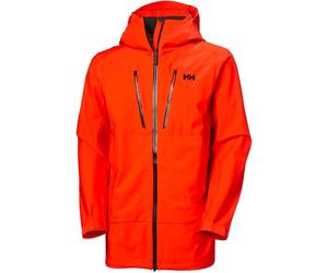 Helly-Hansen - Veste de ski isolante et imperméable en PrimaLoft® - Alpha Long Shell Cherry Tomato pour Homme - Taille M - Rouge Rouge M