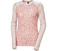 HELLY HANSEN W Lifa Merino Midw Gra Crew - Femme - Beige / Rose - taille L- modèle 2026