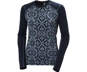 HELLY HANSEN W Lifa Merino Midw Gra Crew - Femme - Bleu - taille L- modèle 2026