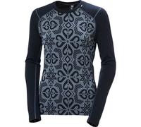 HELLY HANSEN W Lifa Merino Midw Gra Crew - Femme - Bleu - taille M- modèle 2027