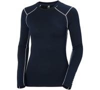 Maillot de corps Helly Hansen Lifa Merino Midweight Crew manche longue bleu nuit femme - S