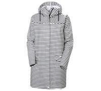 Helly Hansen - Women's Moss Rain Coat - Manteau - M - white navy stripe