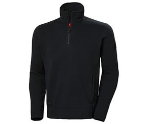 Helly Hansen Workwear KENSINGTON 1/2 ZIP KNITTED - Color: 990 BLACK T: M