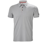 Helly-Hansen Workwear Kensington Tech Polo pour homme - Pull léger et respirant à manches courtes pour une grande mobilité, Gris moyen 931, Taille 3XL
