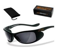 HELLY® No.1 Bikereyes® | Lunettes de motard | Lunettes de soleil de moto | Anti-buée, coupe-vent, incassables | Confort optimal (fumé [vitesse supérieure 4])