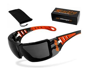 HELLY® - No.1 Bikereyes® | lunettes de soleil moto, Lunettes de moto | Verre de sécurité HLT® | Anti-buée, coupe-vent, rembourrage (amovible) | Champ de vision maximal | Note du test: BIEN | Mod.:231
