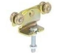 HELM 391 Monture tole galvanisée, fixation sur plat, galet avec moyeu M12x60 G