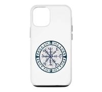 Helm of Awe Aegishjalmur Norse Rune Illustration Coque pour iPhone 12/12 Pro