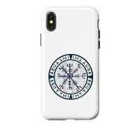 Helm of Awe Aegishjalmur Norse Rune Illustration Coque pour iPhone X/XS