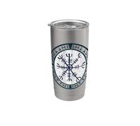 Helm of Awe Aegishjalmur Norse Rune Illustration Gobelet isotherme en acier inoxydable double paroi