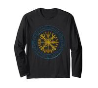 Helm of Awe Aegishjalmur Norse Rune Illustration Manche Longue